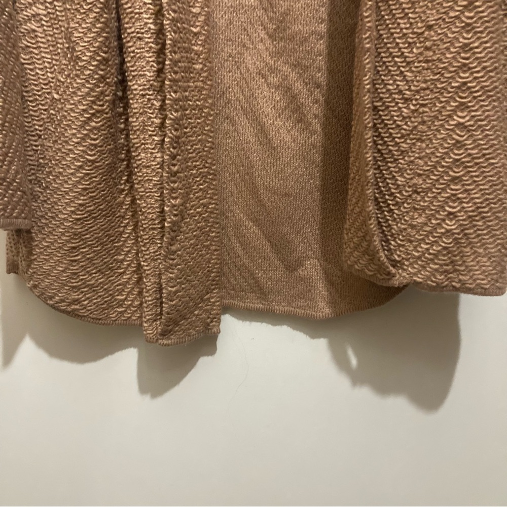 Z Supply Molly Boucle Open Front Long Sweater Size Small New Tan Brown - Picture 7 of 11